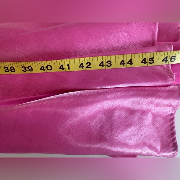 vintage 90s Y2K cache pink shiny maxi dress tie knot Size 4 *Flaws - Picture 14 of 14